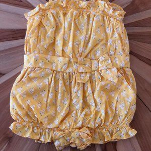 Janie and Jack 18-24M Yellow Romper
